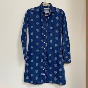 NWOT Frank and Eileen denim floral dress